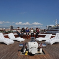 Deck of the M/S President with Maestral Travel Agency
