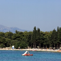 Beach in front of Velaris with Maestral Travel Agency